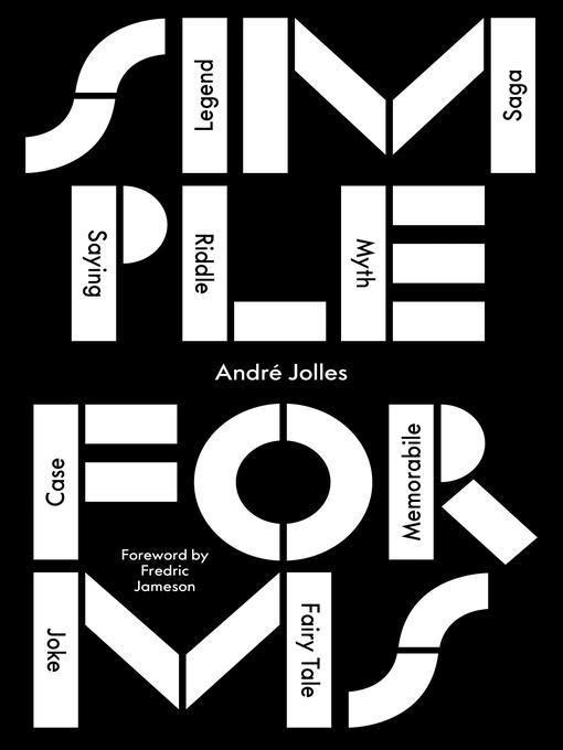 Title details for Simple Forms by André Jolles - Wait list